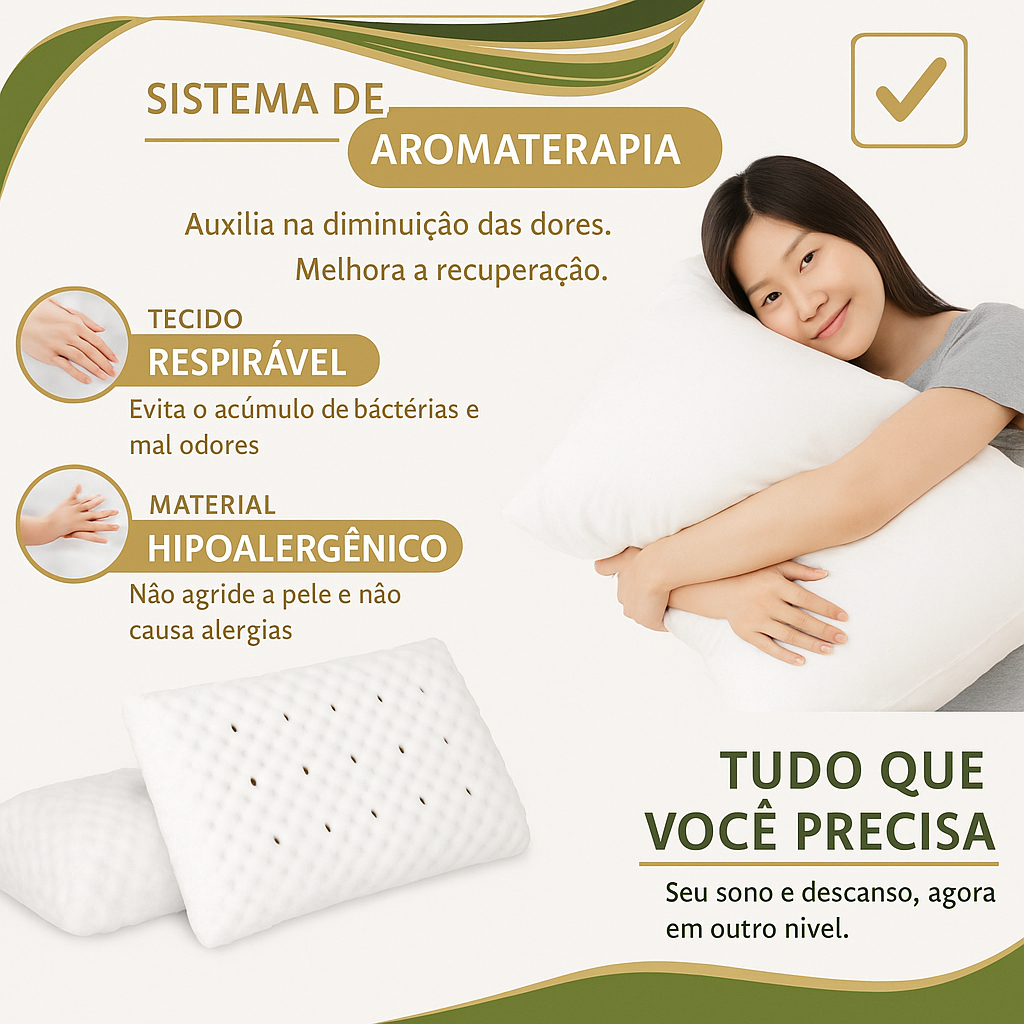 Travesseiro Magnético com Infravermelho - OrthoRelax