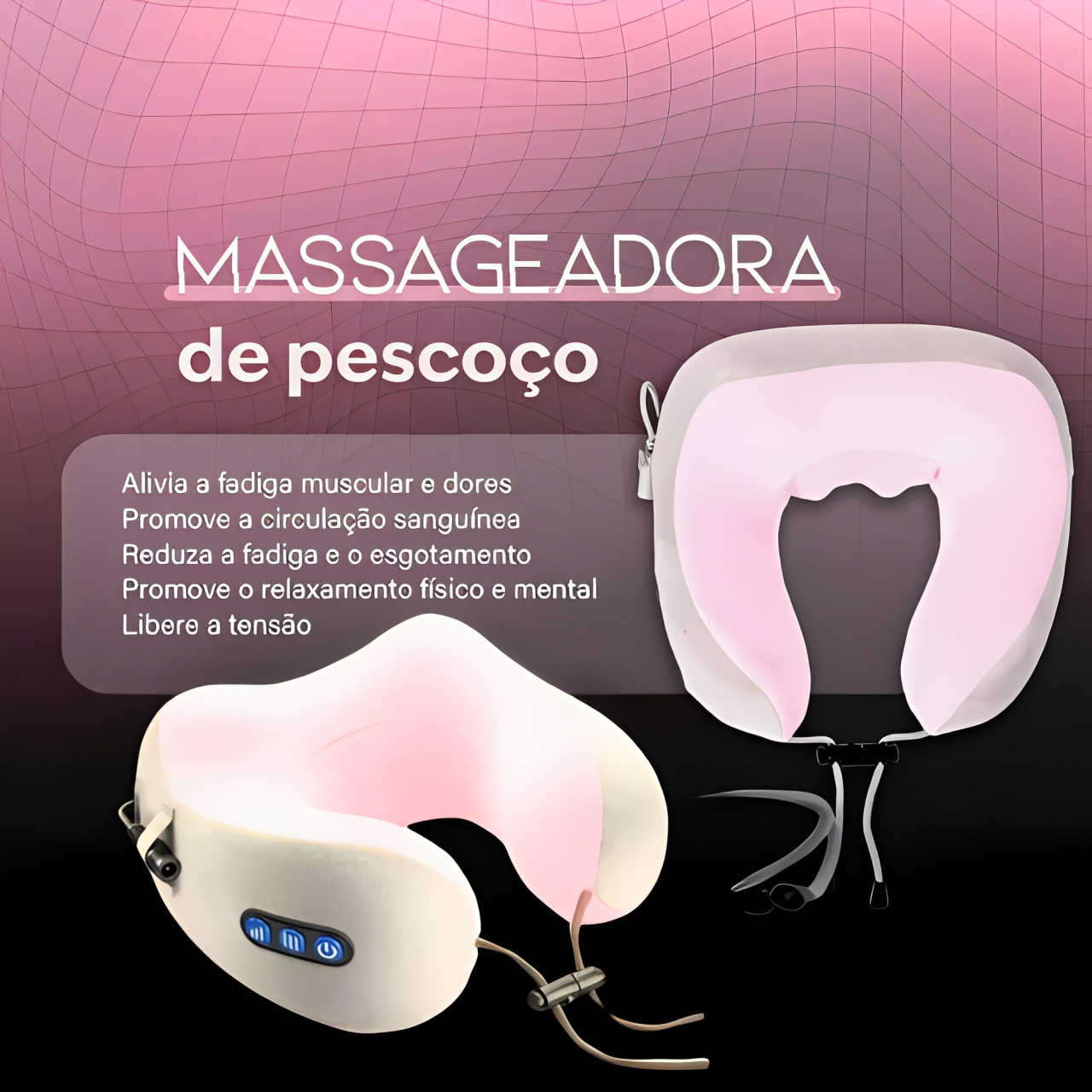 Almofada Massageadora De Viagem Nasa Ultimate