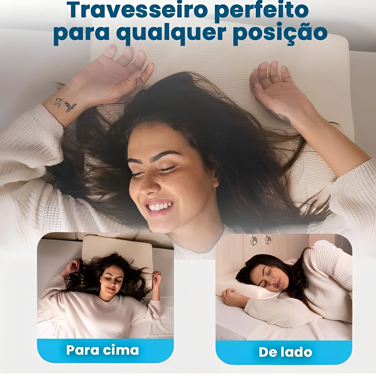 Travesseiro Ortopédico Anatômico Cervical