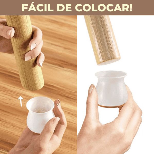 Protetor de Silicone para Pés de Cadeira Decaza