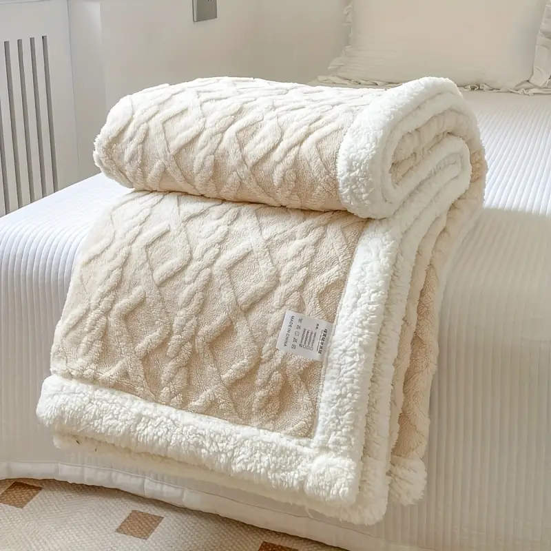 Cobertor Manta Cama Casal Glamour Sherpa Lã Dupla Face 1,90 x 2,10