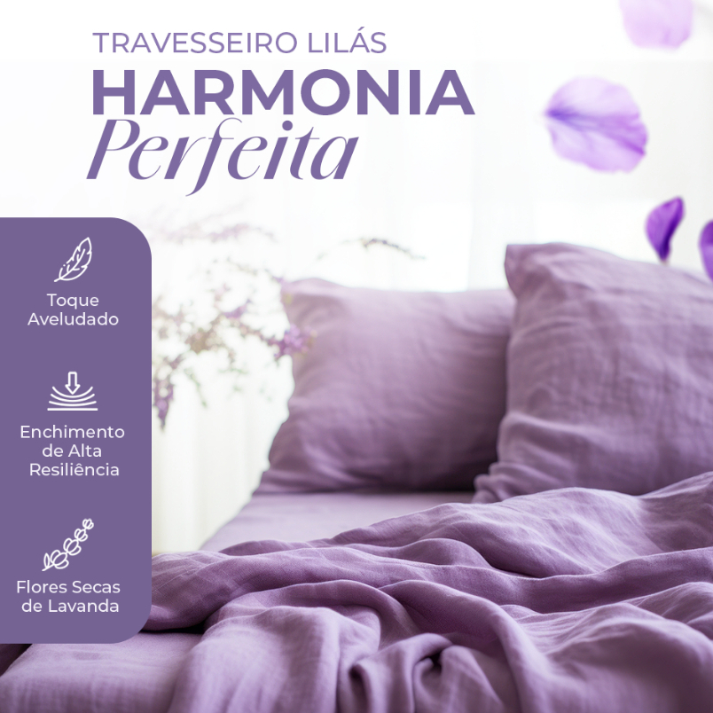 Kit 2 Travesseiro Antialergico com Aromaterapia Lavanda 50x70 Toque Aveludado Ajuda na Insônia e Ansiedade