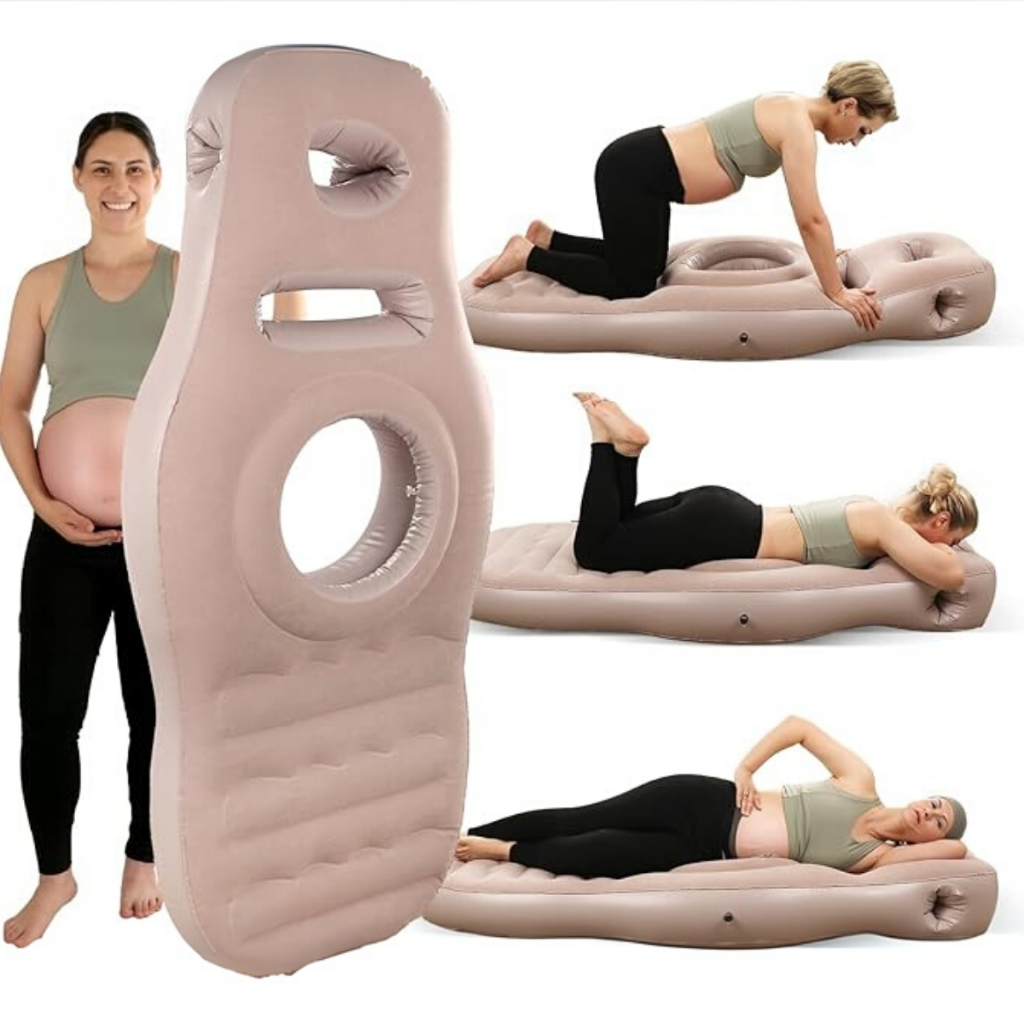 Colchão Inflável Grávida Gestantes Maternidade Travesseiro Gravidez Dormir de Bruços Tapete De Yoga