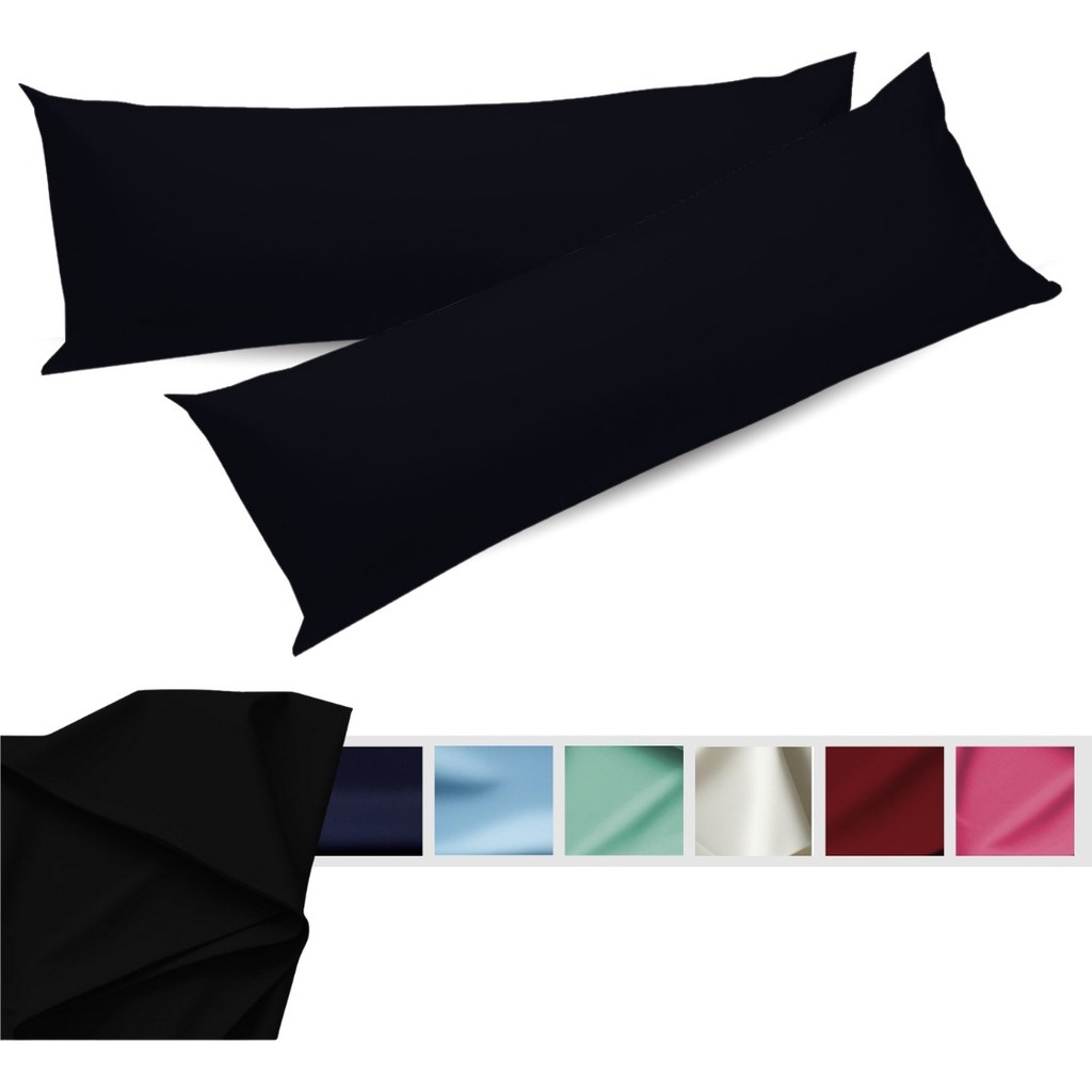 Kit 02 Fronha Travesseiro De Corpo C/ Zipper 130x40cm