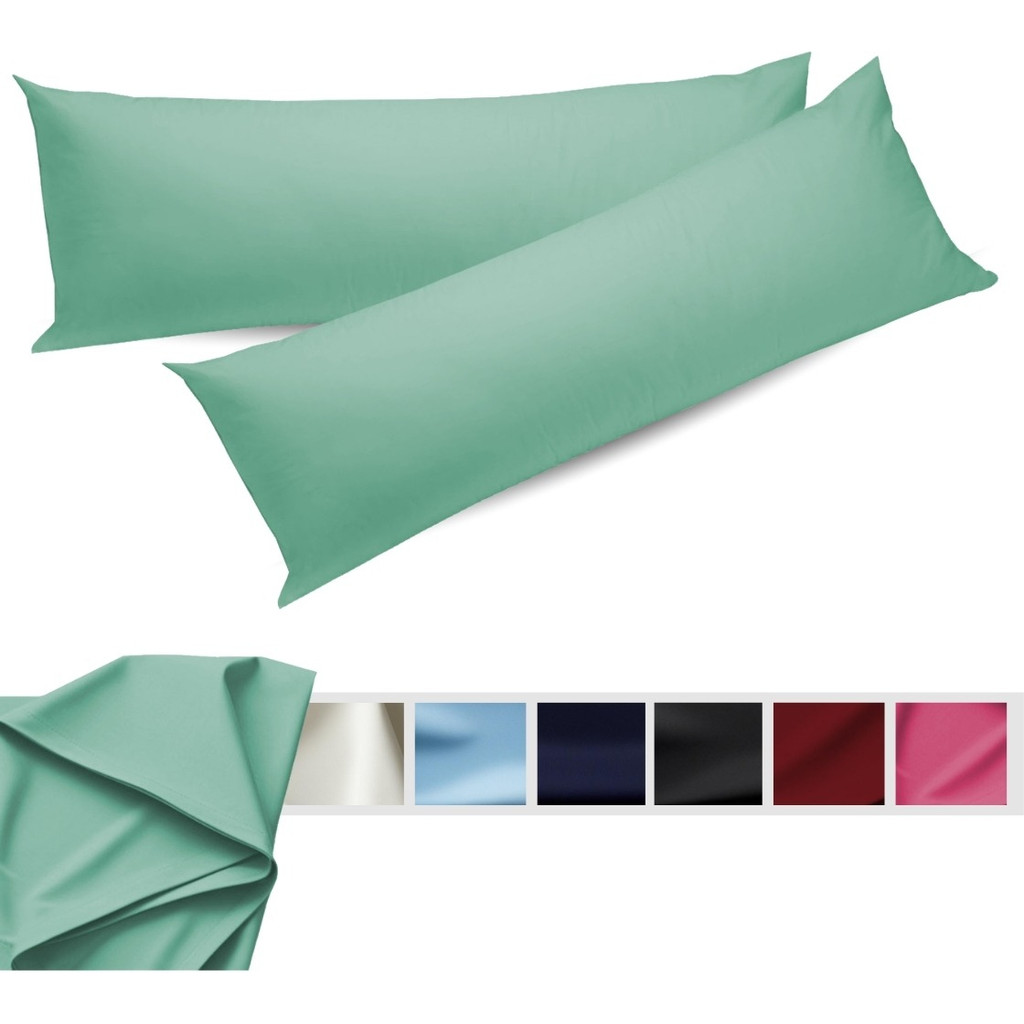 Kit 02 Fronha Travesseiro De Corpo C/ Zipper 130x40cm