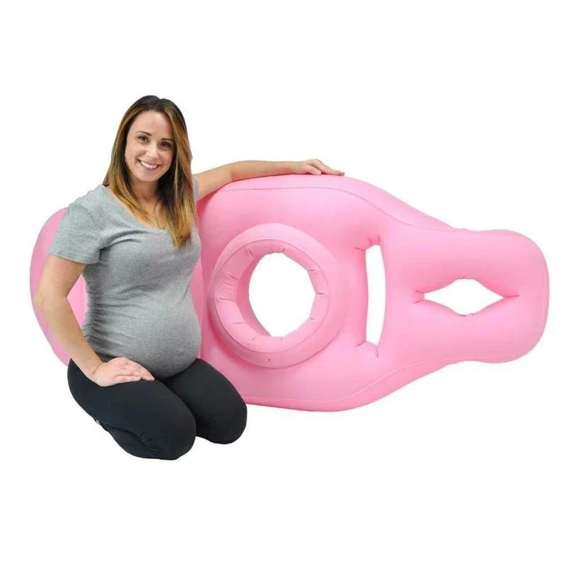Colchão Inflável Grávida Gestantes Maternidade Travesseiro Gravidez Dormir de Bruços Tapete De Yoga