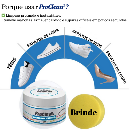 Limpador de Tênis Branco + Esponja Brinde