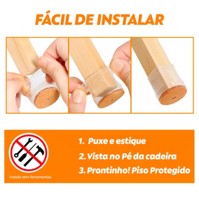 Protetor de Silicone para Pés de Cadeira Decaza - OFERTA LIMITADA