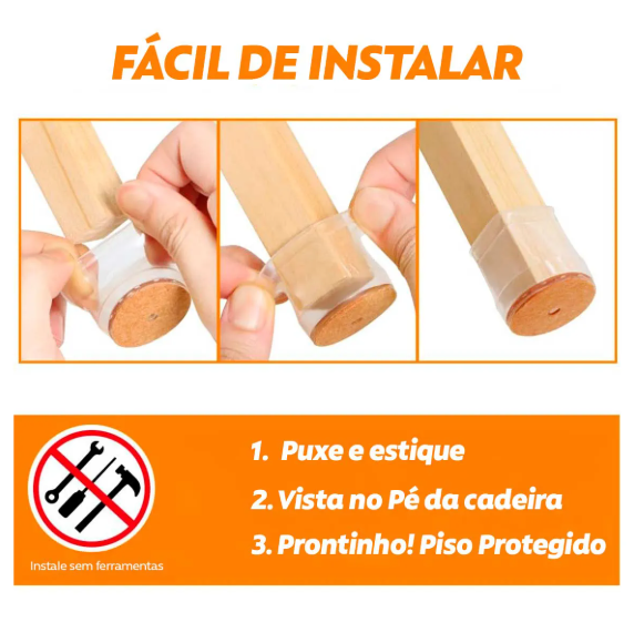 Protetor de Silicone para Pés de Cadeira Decaza - ÚLTIMAS UNIDADES