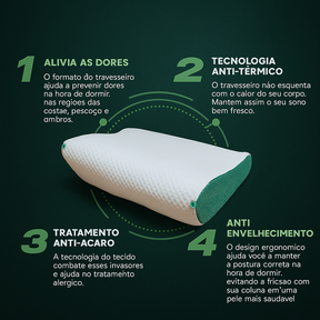 Travesseiro Cervical Ergonômico - OrtoFlex