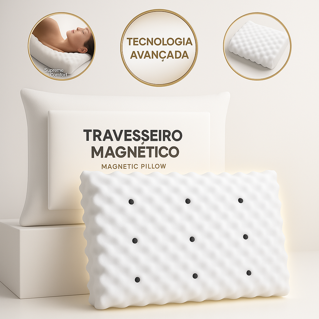 Travesseiro Magnético com Infravermelho - OrthoRelax