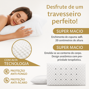 Travesseiro Magnético com Infravermelho - OrthoRelax