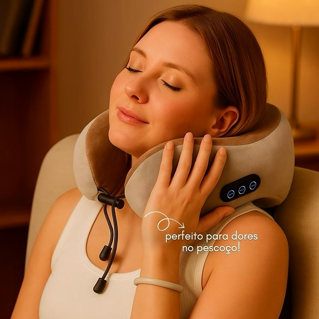 Almofada Massageadora De Viagem Nasa Ultimate