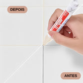 Caneta Magica de Rejunte Permanente Anti-Mofo Bege e Cinza