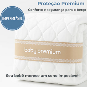 Protetor Impermeável para Colchão Berço + Protetor de Travesseiro Bebê Premium