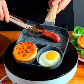 Frigideira Antiaderente 3 em 1 com Divisórias