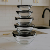 Kit De Potes Vidro Resistente Organizadores De Cozinha Multiuso