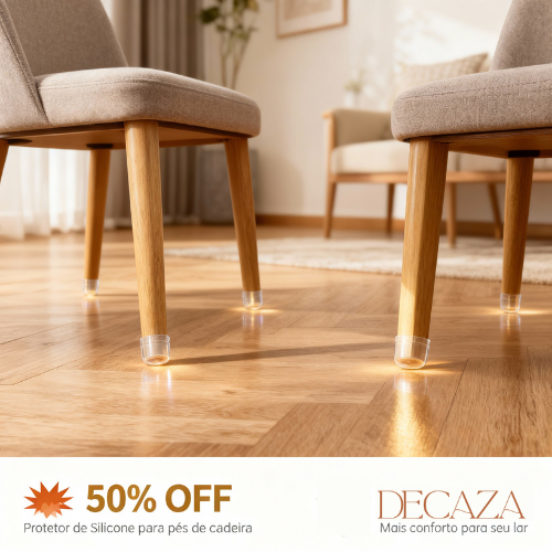 Protetor de Silicone para Pés de Cadeira Decaza - ÚLTIMAS UNIDADES
