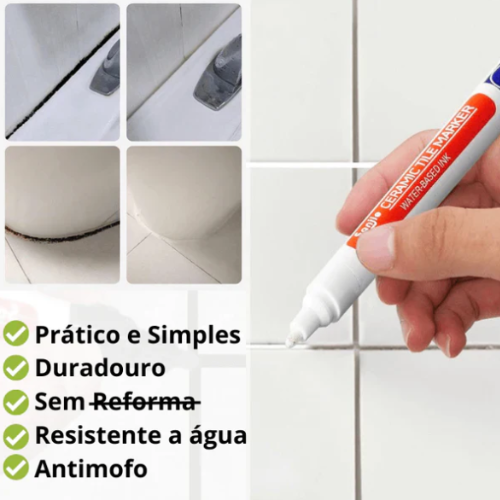 Caneta Rejunte Reparadora Permanente Decaza - (ÚLTIMAS UNIDADES!)