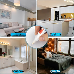 Caneta Magica de Rejunte Permanente Anti-Mofo Bege e Cinza