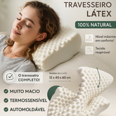Travesseiro 100% Látex Importado Luxo Natural