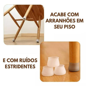 Protetor de Silicone para Pés de Cadeira Decaza
