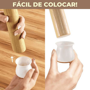 Protetor de Silicone para Pés de Cadeira Decaza