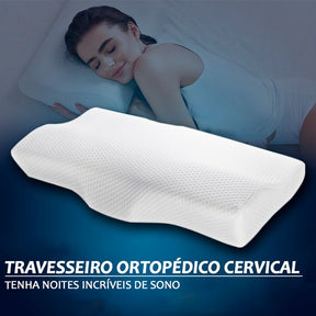 Travesseiro Ortopédico Anatômico Cervical