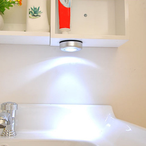 5 Unidade Leds Lâmpada Adesiva Sem Fio Touch De Pilha De Segurança Portátil Para Armário Casa