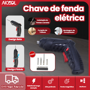 AICOOL Chave de fenda elétrica multifuncional de alto torque para desmontagem e montagem, avanço e retrocesso com