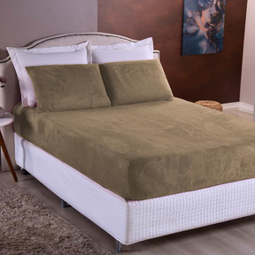 Lençol de Plush Confort 3 Peças