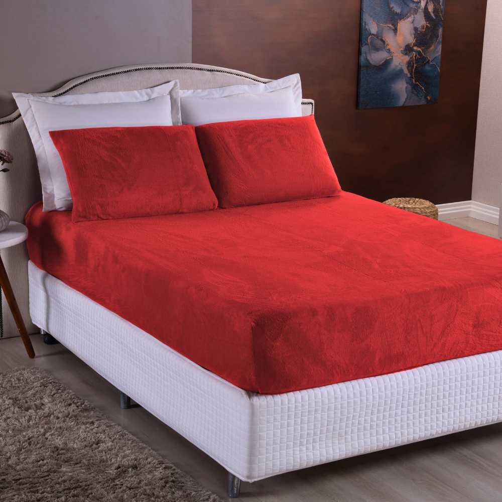 Lençol de Plush Confort 3 Peças