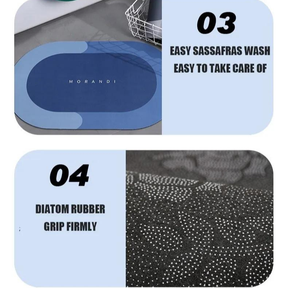 kit Tapete para Banheiro de Secagem Rápida e Super Absorvente - Ideal para Chuveiro, Cozinha e Varanda