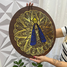Mandala Decorativa NOSSA SENHORA APARECIDA | Decoração Parede Casa