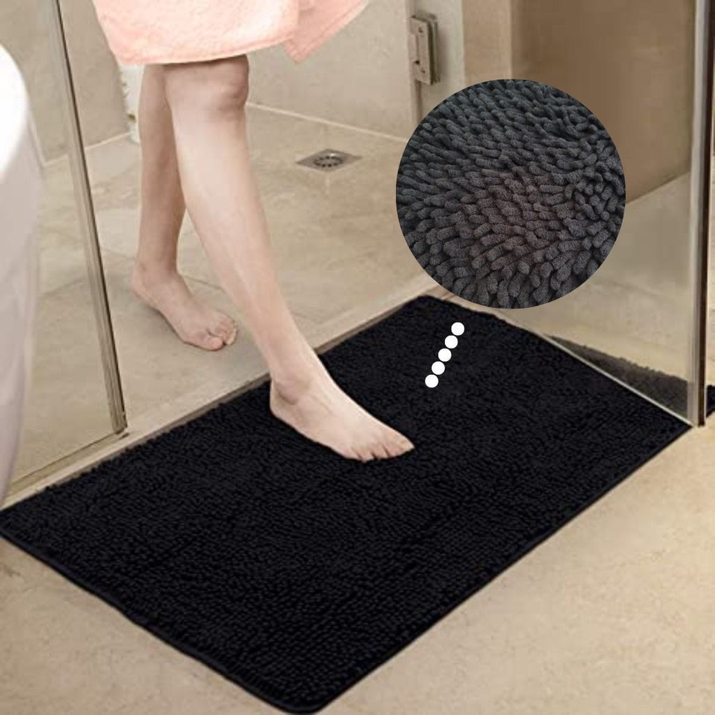 kit 2 Tapete Soft Antiderrapante para Banheiro, Sala e Quarto com Diversas Cores 40cm x 60cm