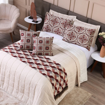 Kit Cobre Leito Leve & Chic com Franja Decorativa 2,60m x 2,50m