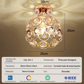 Luminária De Teto Cristal Simplicidade Moderna