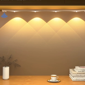 Luzes De Armário LED Ultra-Finas Sem Fio Magnéticas Multi-Funcionais Ajustáveis De 3 Cores Sensor Lâmpada -F9