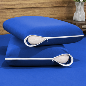 4 Capas Protetoras de Travesseiro Malha Gel Fronha 50cm x 70cm com Zíper - ConfortZip