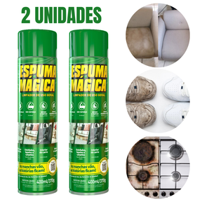 Espuma Mágica Limpador Multiuso a seco Limpa Estofados Tenis Fogão Box Airfryer Spray