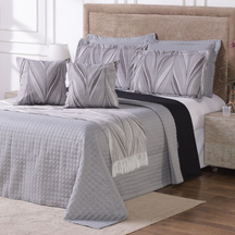 Kit Cobre Leito Leve & Chic com Franja Decorativa 2,60m x 2,50m