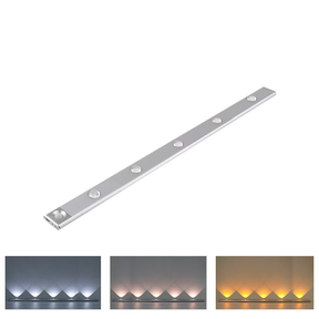 Luzes De Armário LED Sem Fio Magnéticas Ajustáveis De 3 Cores com Sensor