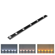 Luzes De Armário LED Sem Fio Magnéticas Ajustáveis De 3 Cores com Sensor