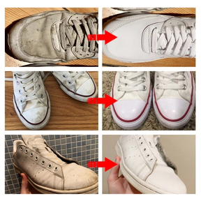 260g Limpador de Tênis Branco + Esponja /Sapatos Cuidados De Limpeza Creme Sujeira Branqueador De Pasta Limpar Escova