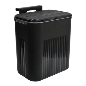 Lixeira Suspensa Com Tampa 9 Litros Suporte De Adesivos E Alça De Pentura Para Cozinha E Banheiro