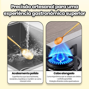 AICOOL 24 Jogo De Talheres Inoxidável 416 Suprimentos De Cozinha Talheres de Dourados Talheres