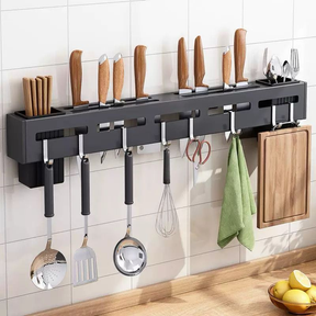 Suporte Para Armazenamento De Facas Ganchos Talheres Utensílios De Cozinha De Ferro