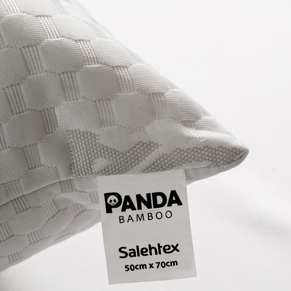 Travesseiro Alto Macio Massageador Panda Fibra Soft Tecido Respirável Anti Alérgico Antiácaro
