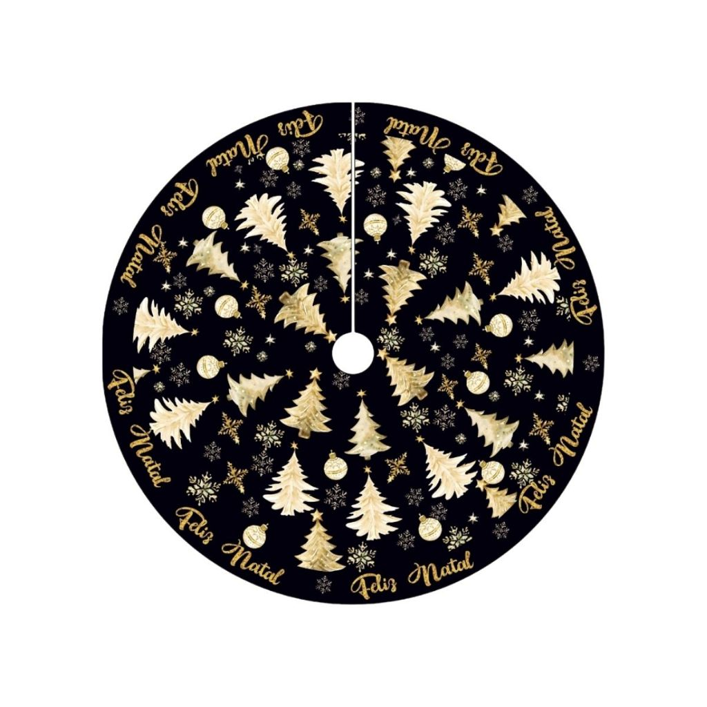 Saia Tapete Base Árvore De Natal Decoração Papai Noel Enfeite Natalino Luxo LuvinCo