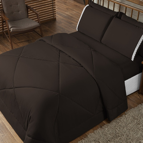 Jogo de Cama Kit 3 Peças com Bordado Inglês - Elegance